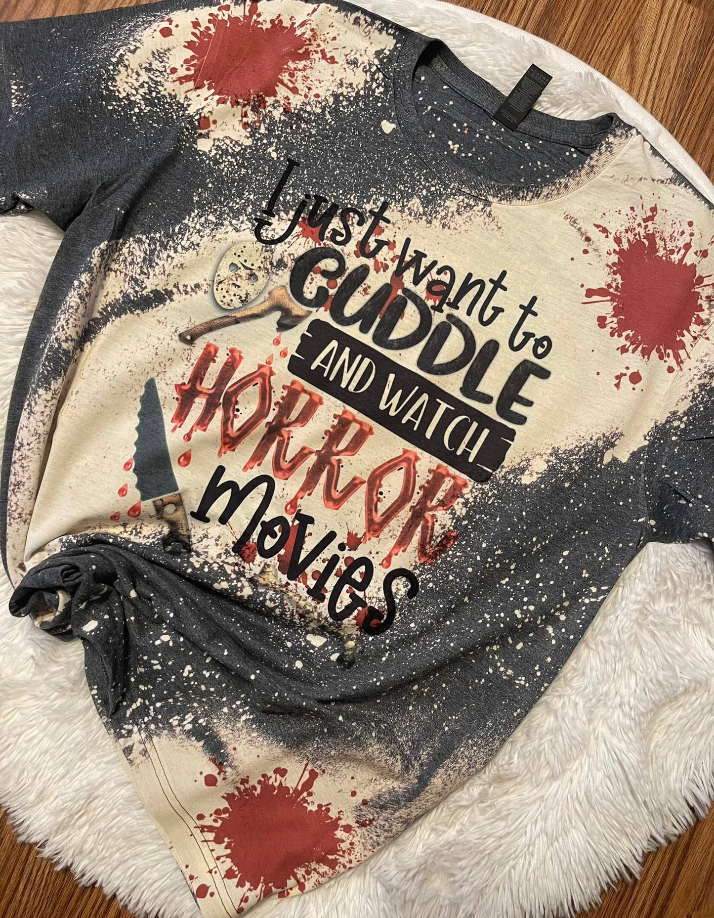 Cuddle and horror movies tshirt