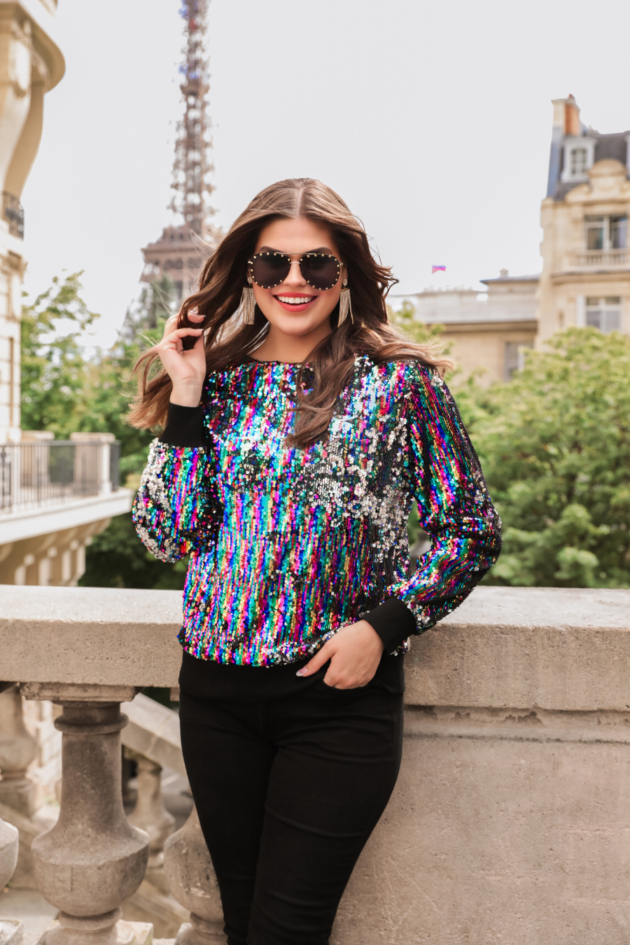 In The Spotlight Carazy Sequin Top