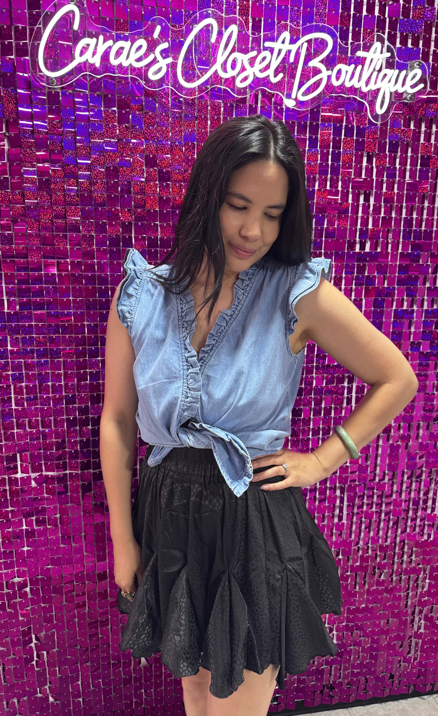 Satin Mini a Skirt SALE