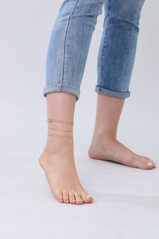 Gold Anklet & Bracelet