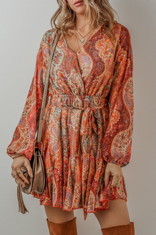 Fall Paisley Dress