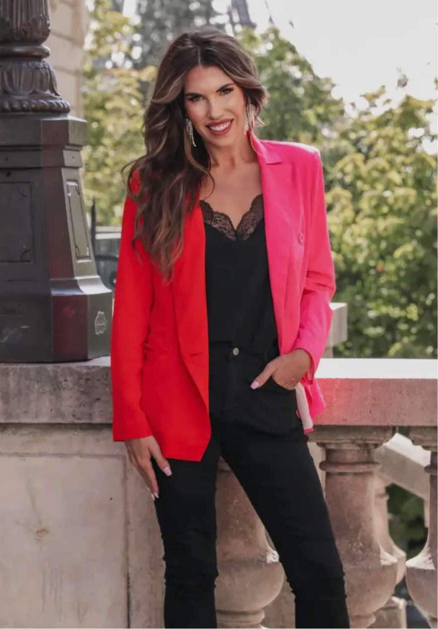 Color Block Blazer