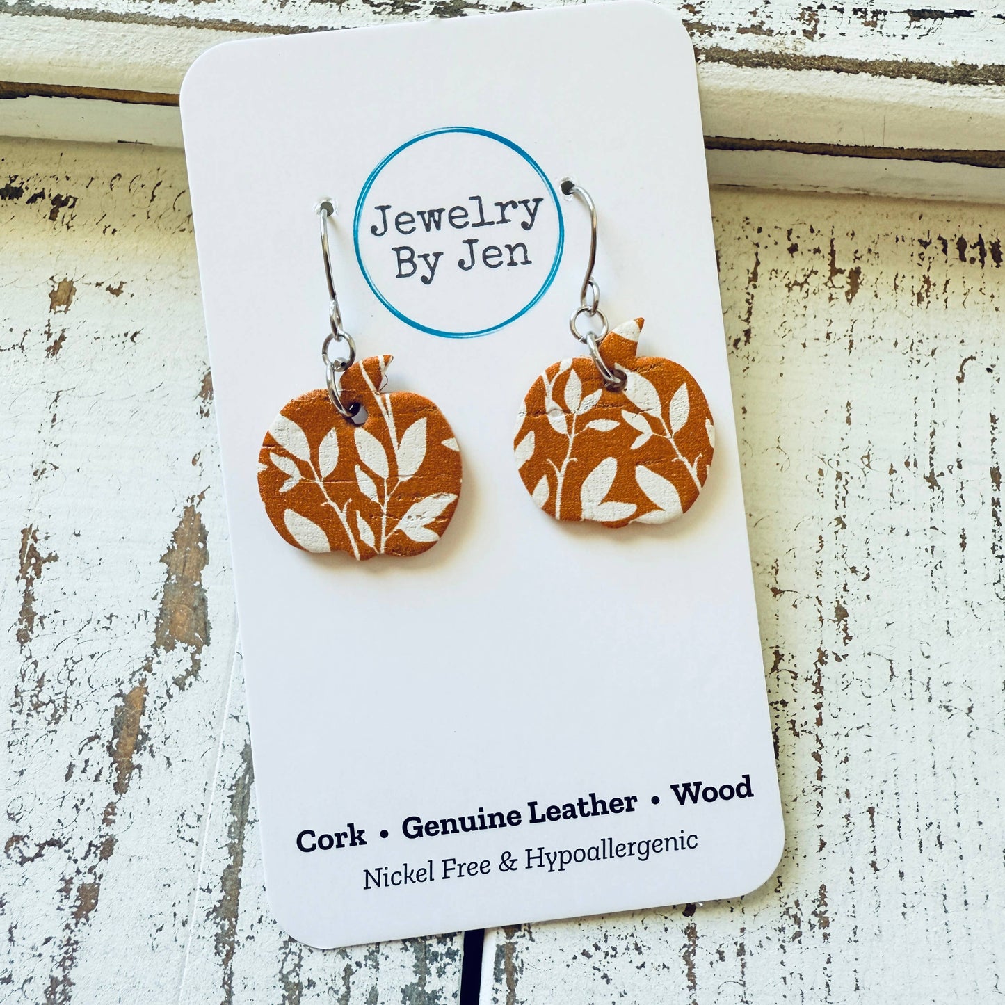 Mini Pumpkin Earrings: Orange Willow