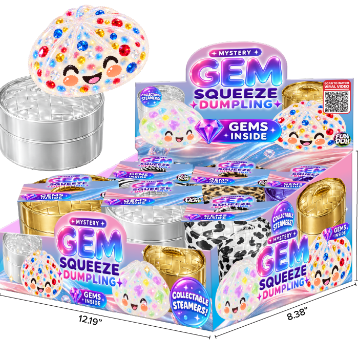 NEW!!! Fun Doh Mystery Gem Filled Squishy Dumpling NOV 20th SHIP DATE