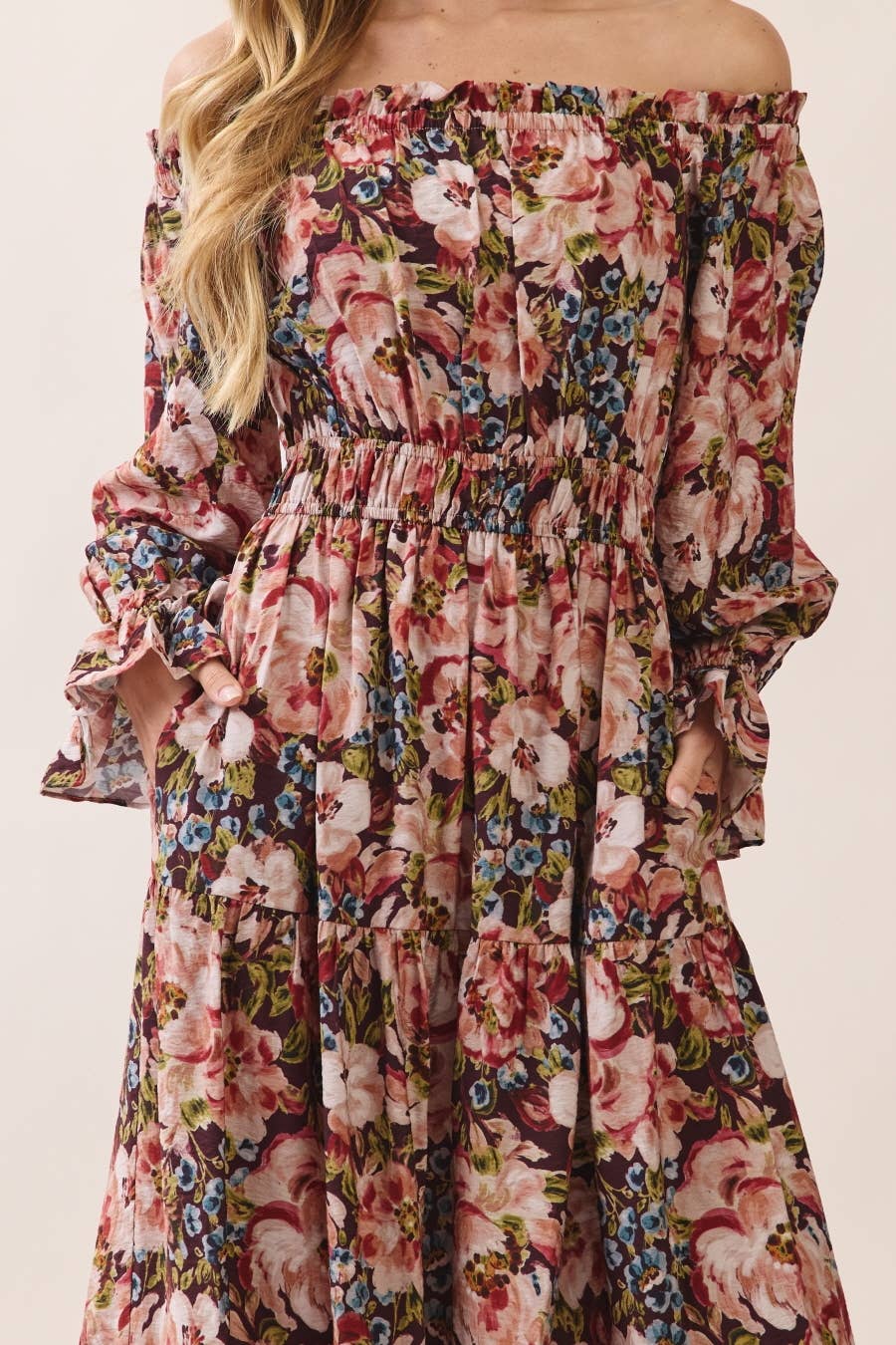 Floral FALL ODDI Midi Dress
