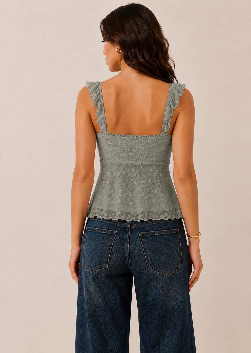 No BRA CLUB Padded LACEY Top
