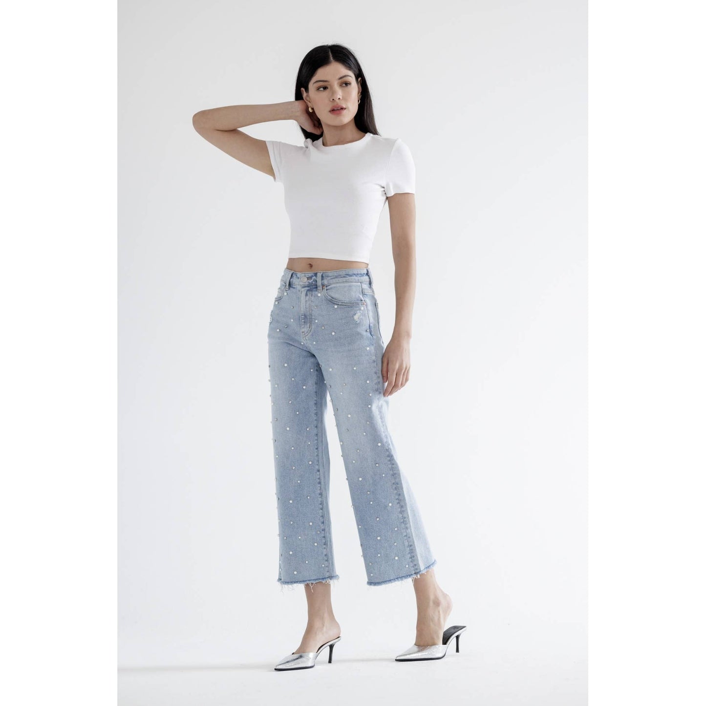 MICA HR WIDE LEG W/ Pearls