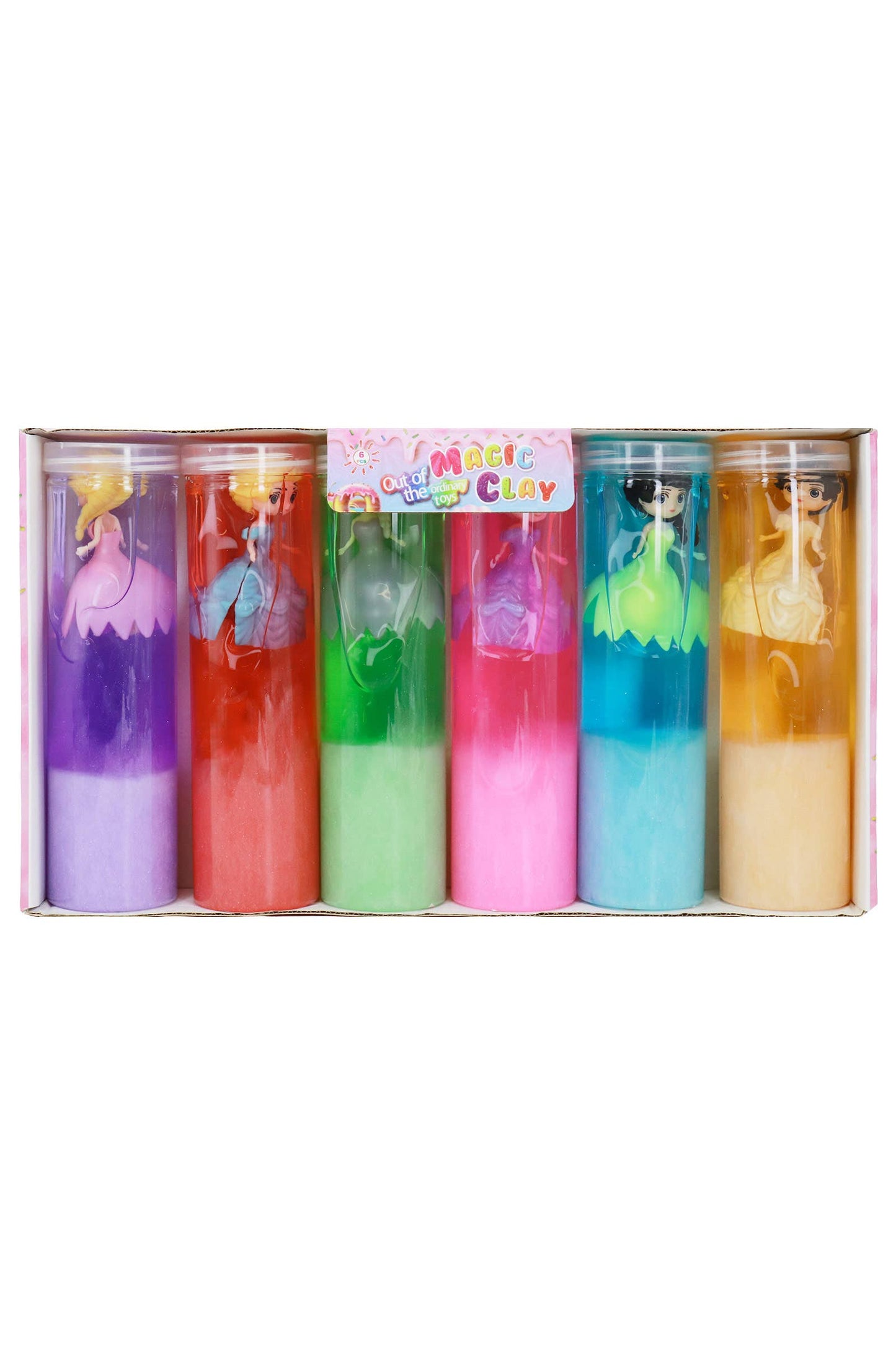 Mini Princess Doll Two-Tone Shimmery Gel Slime Jar - EST Arrival Mid Aug