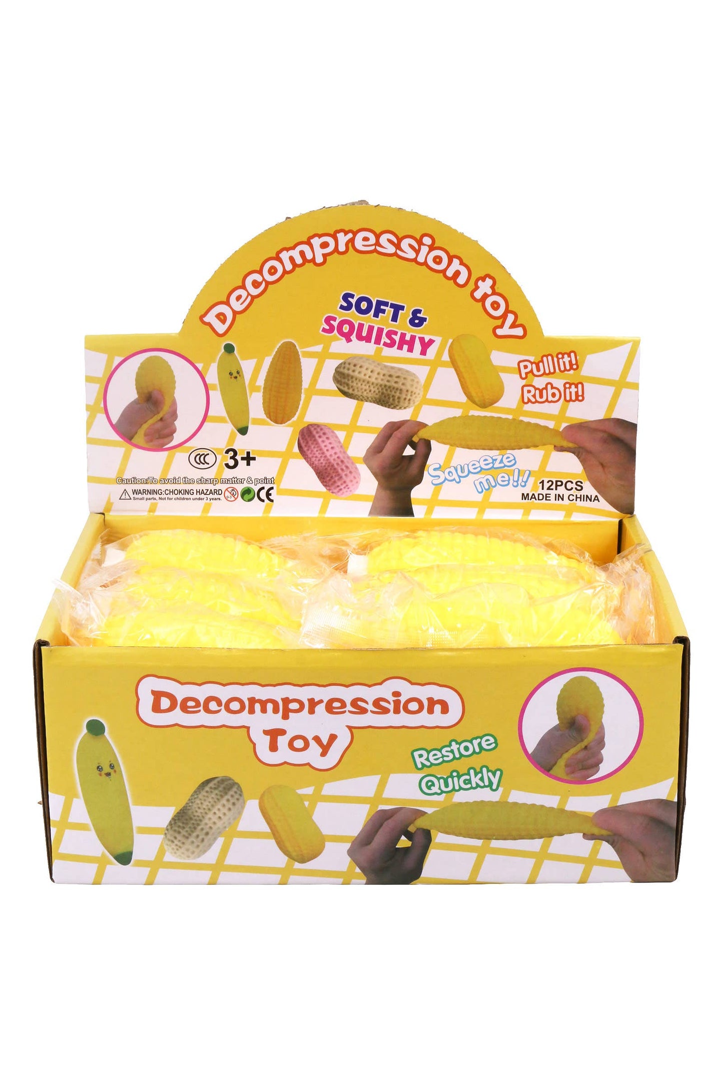 Corn on the Cob Soft Slime Filled Squishy Toy