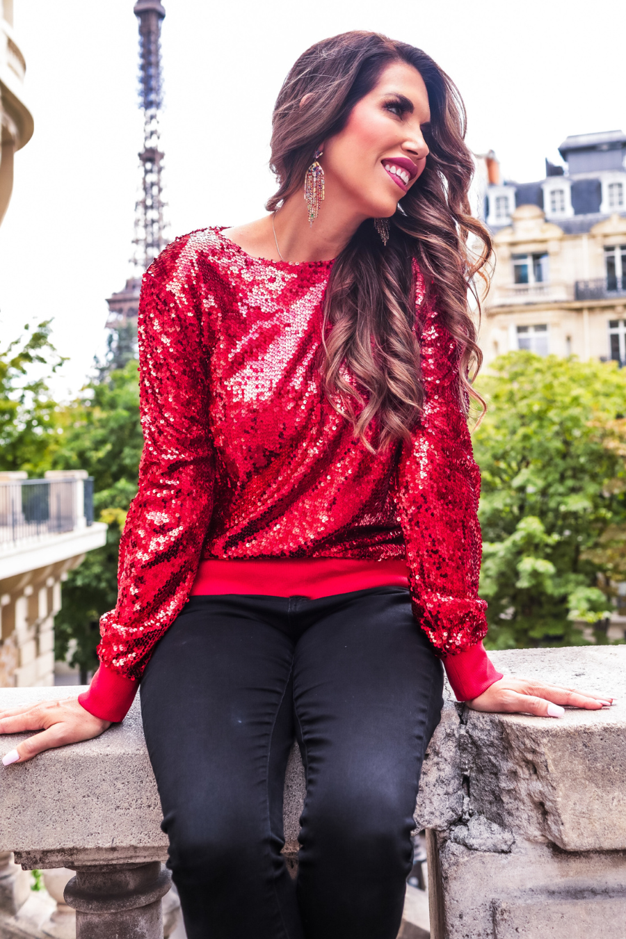 In The Spotlight Carazy Sequin Top