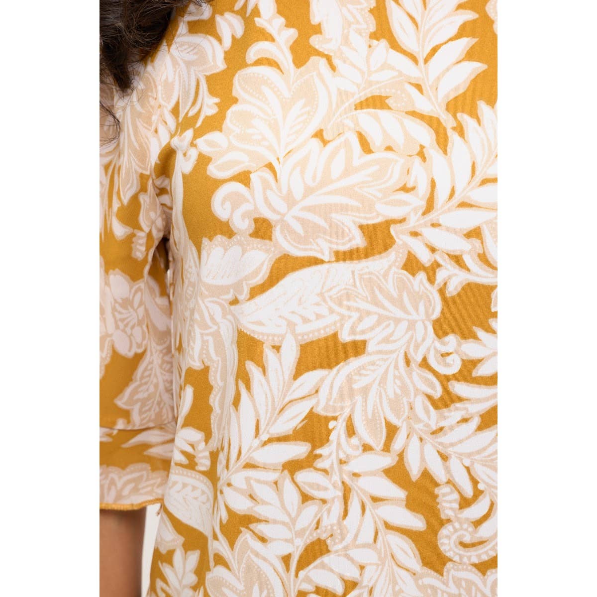 FLORAL PEPLUM ANGEL SLEEVE
