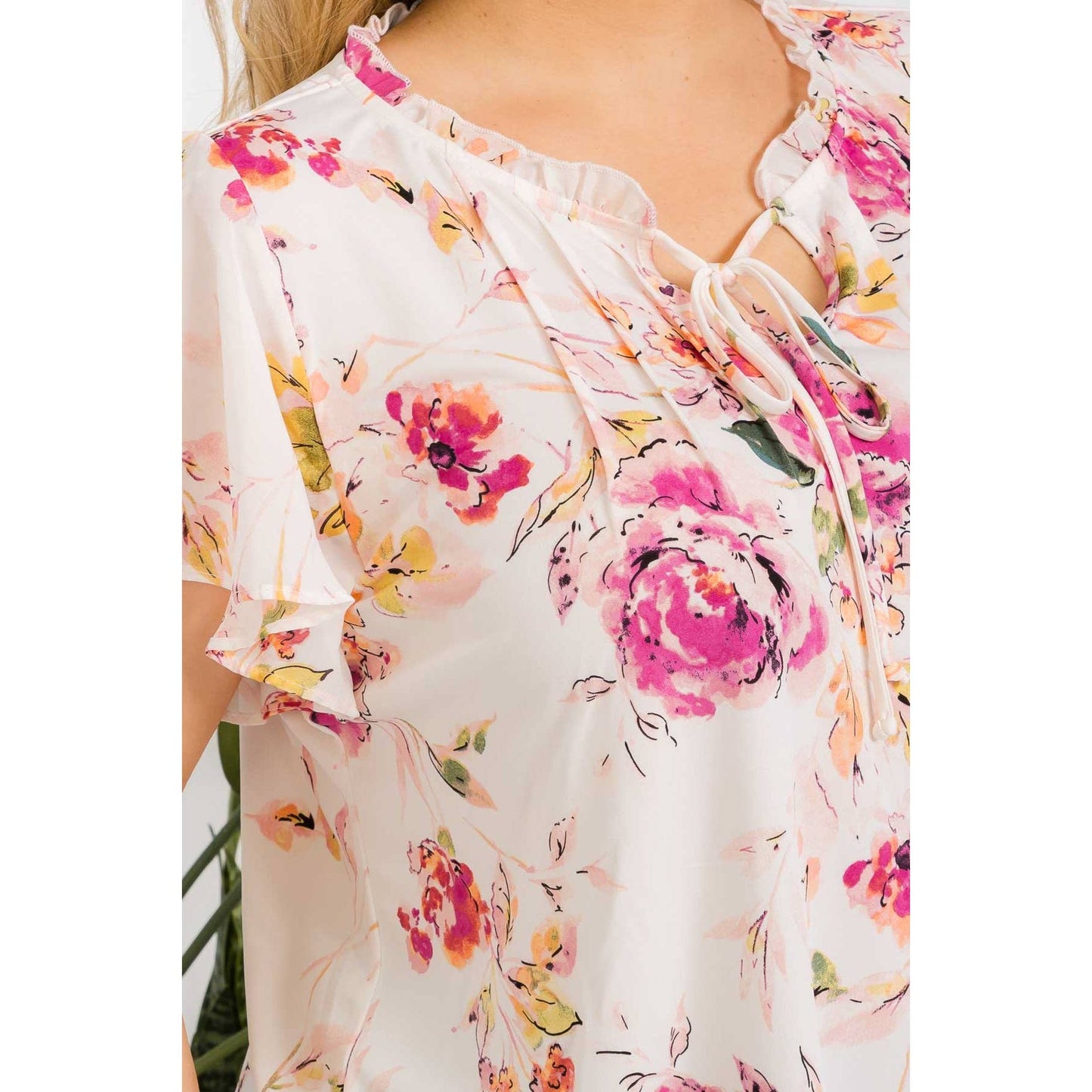 Curvy Flutter Top