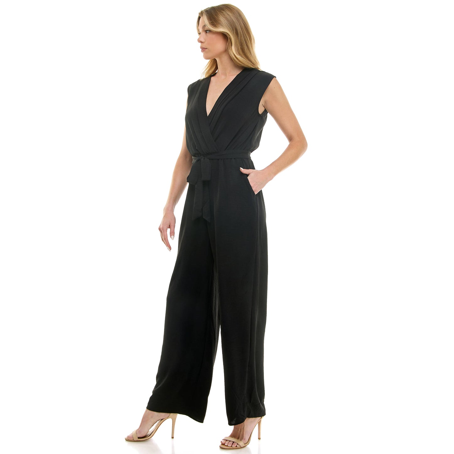 SASSY WHISPERS IN THE AIR WRAP JUMPSUIT