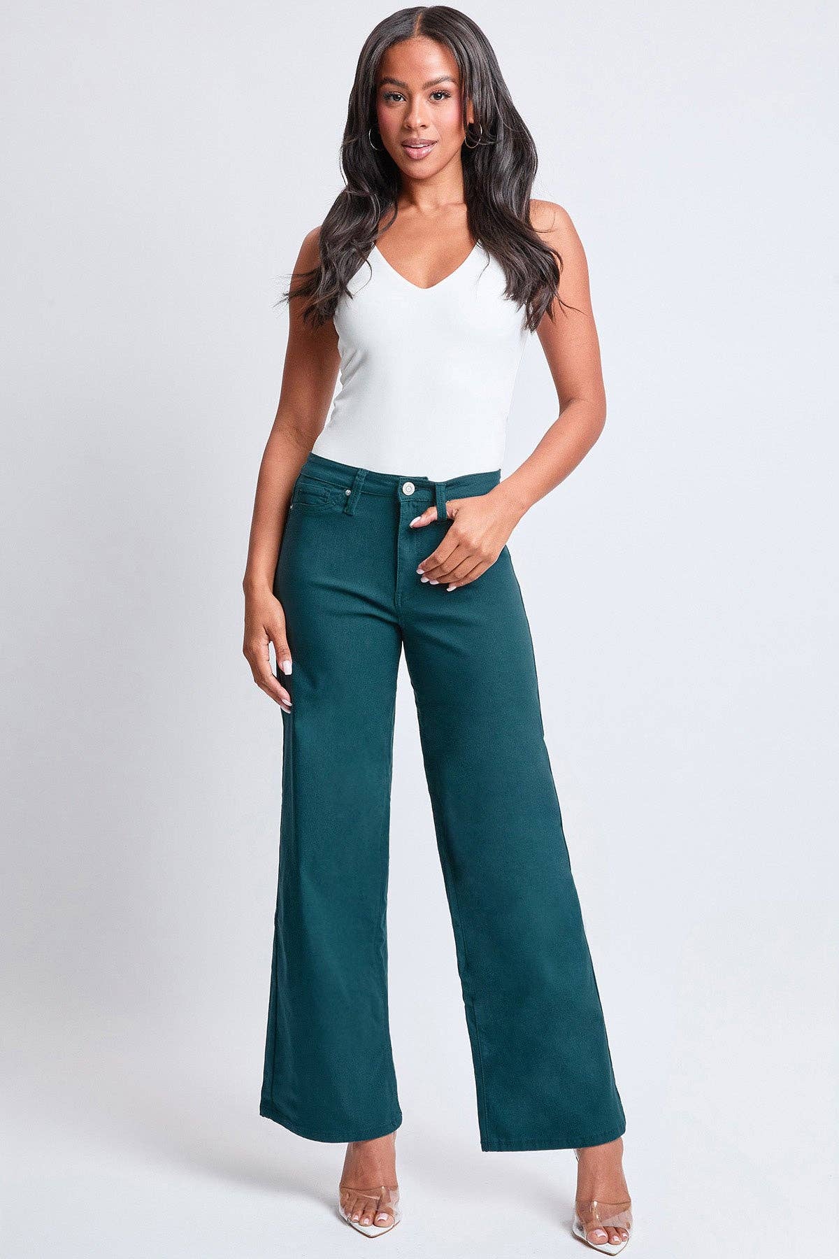 Hyperstretch High Rise Wide Leg