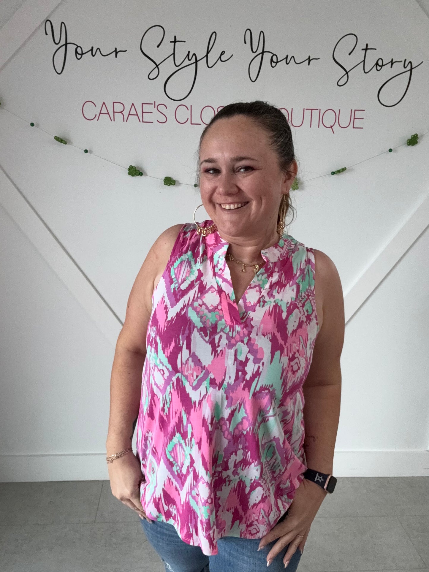 Colorful Dear Scarlett Lizzy Top