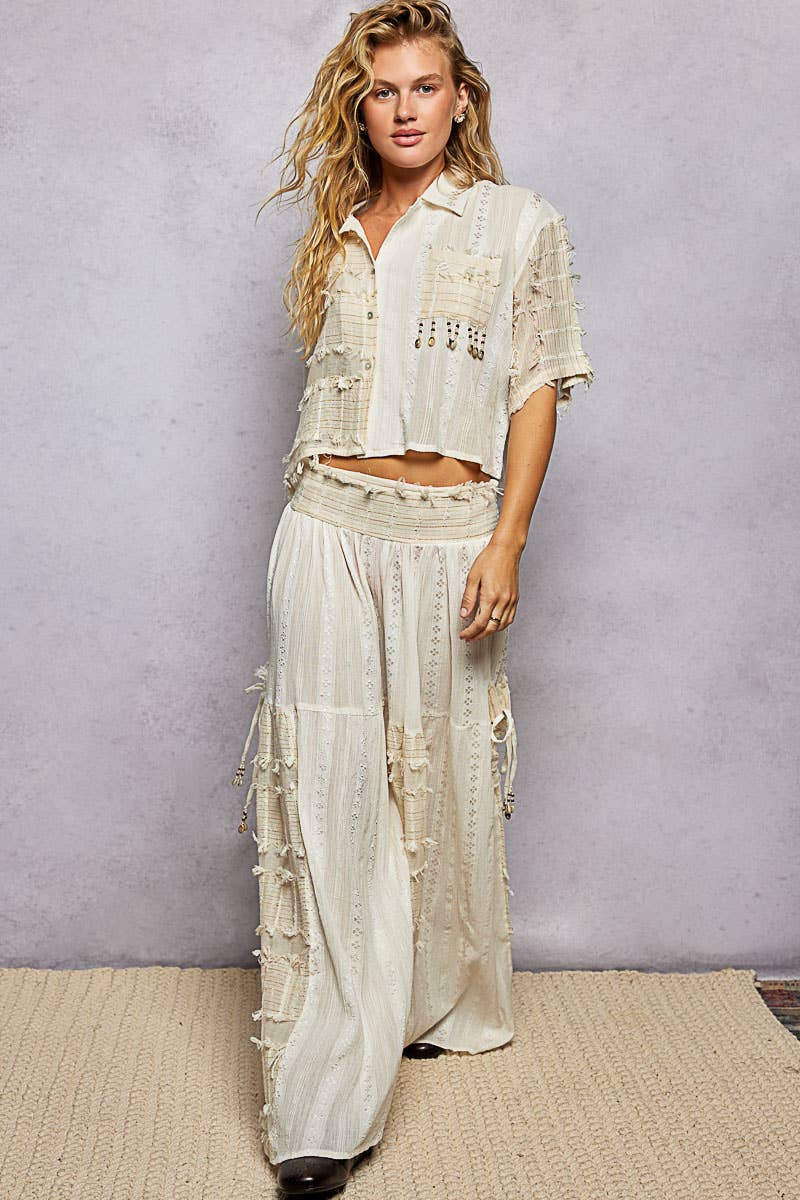 POL Boho Shell Trim Pants