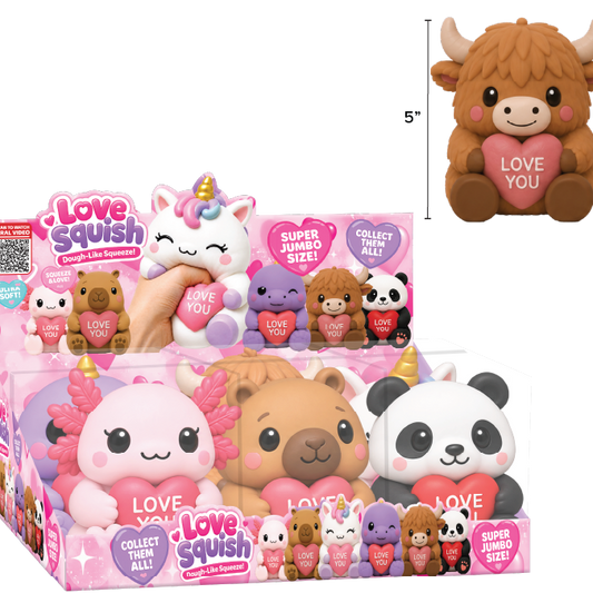 Fun Doh JUMBO Valentines Love Squad Squishy SHIPS JAN 1st