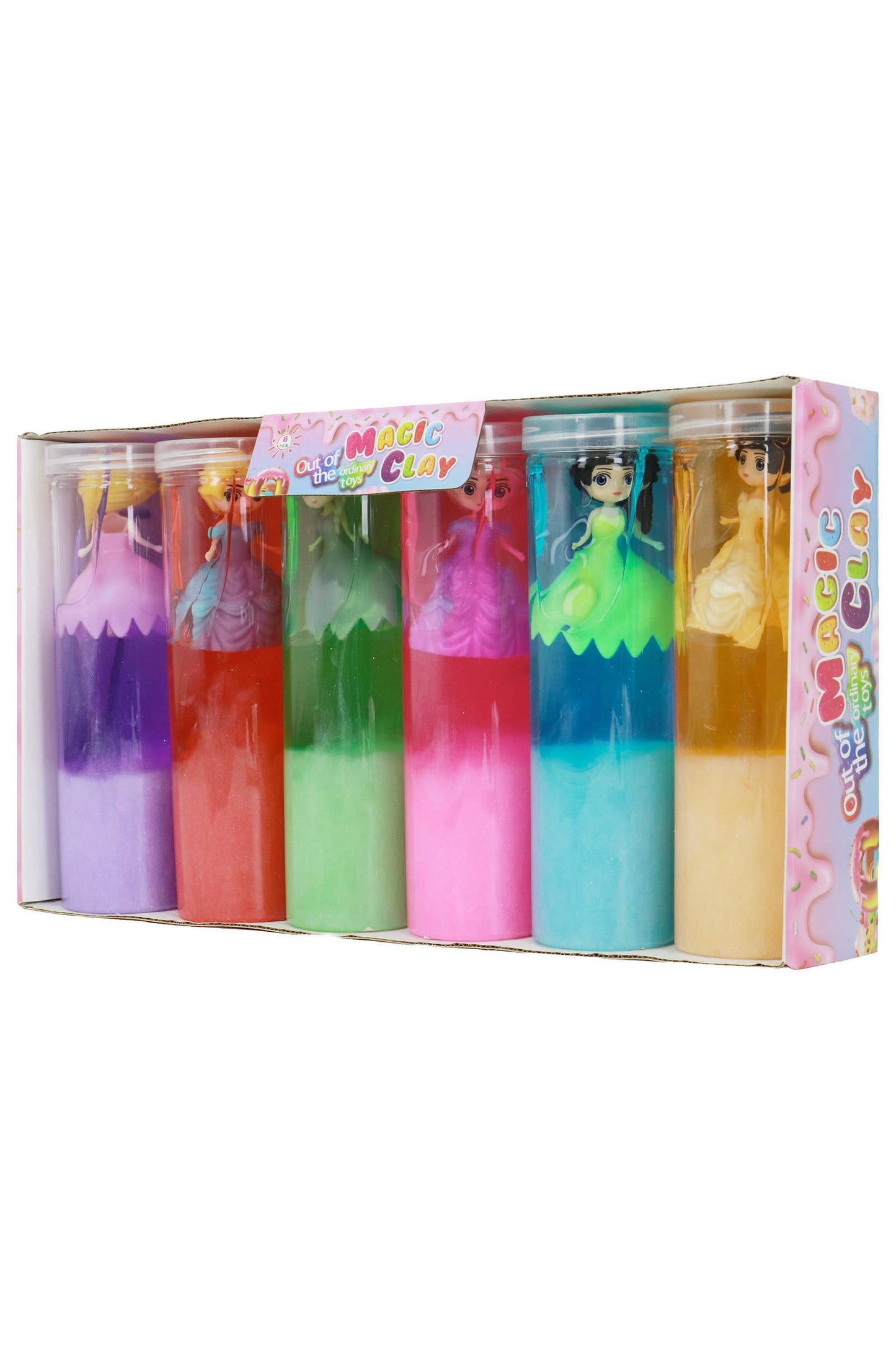 Mini Princess Doll Two-Tone Shimmery Gel Slime Jar - EST Arrival Mid Aug