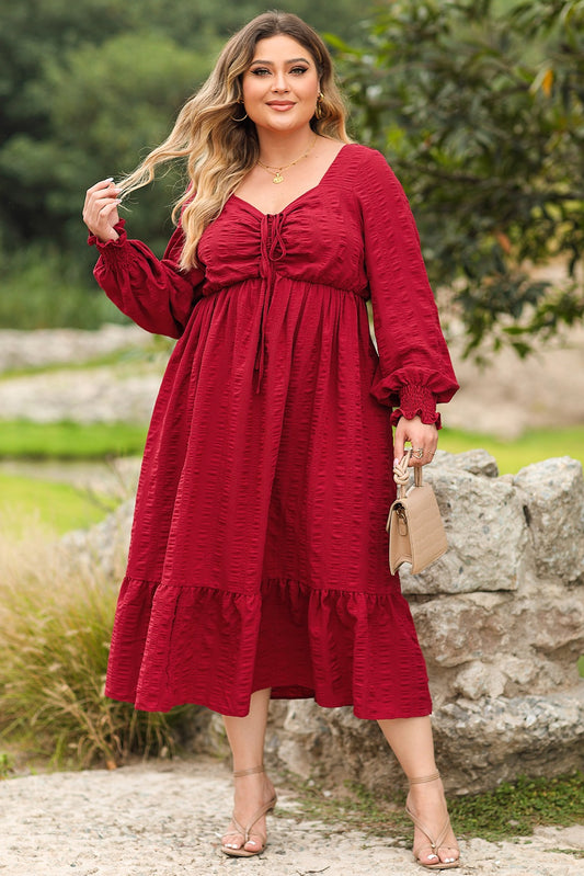 Curvy Red Christmas Dress