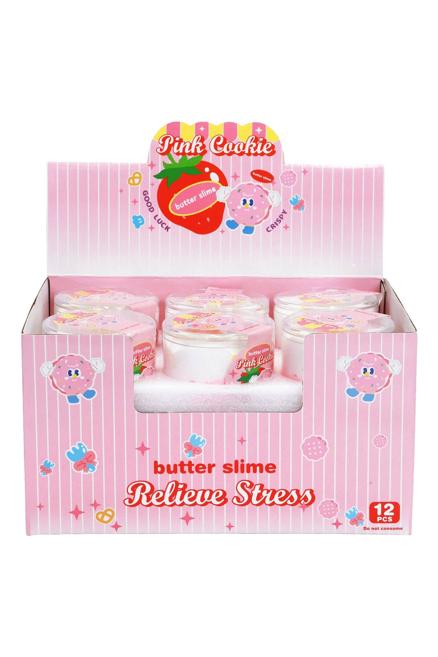 Pink Cookie Two-Tone Matte Butter Slime Jar EST Arrival Mid Aug