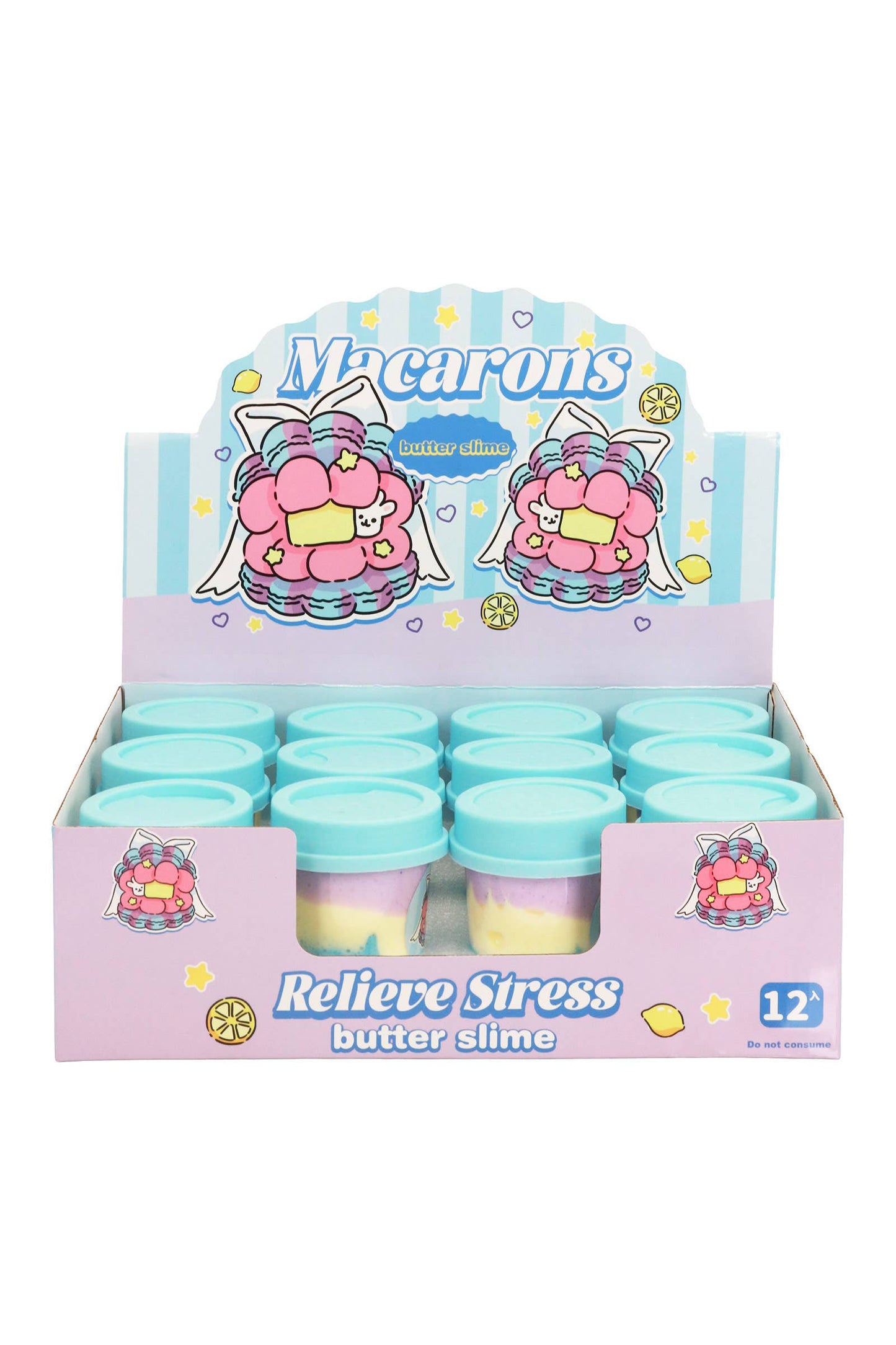 Three-Tone Matte Macaron Butter Slime Blue Beverage Cup Jar EST Arrival Mid Aug