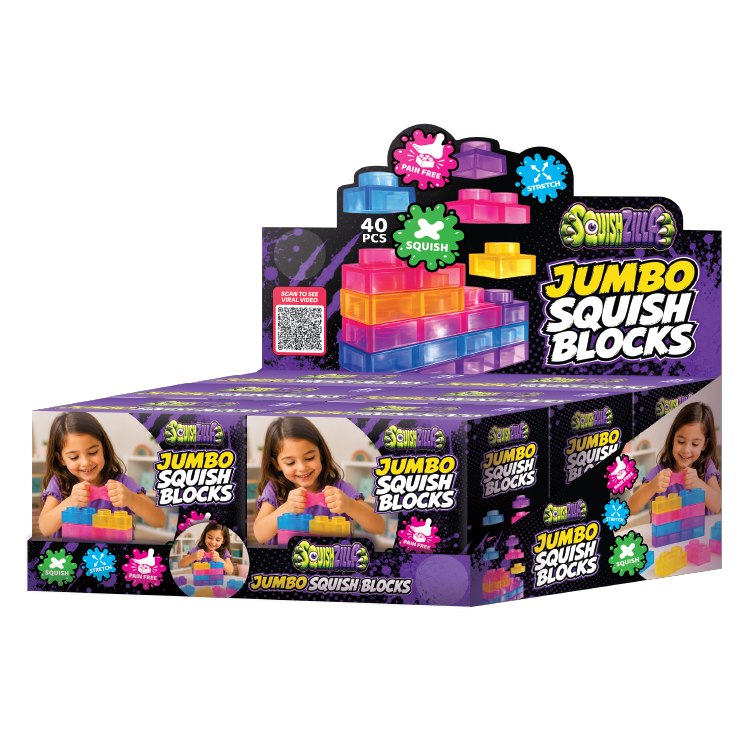 Fun Doh JUMBO Squish Blocks Building Sensory Toy