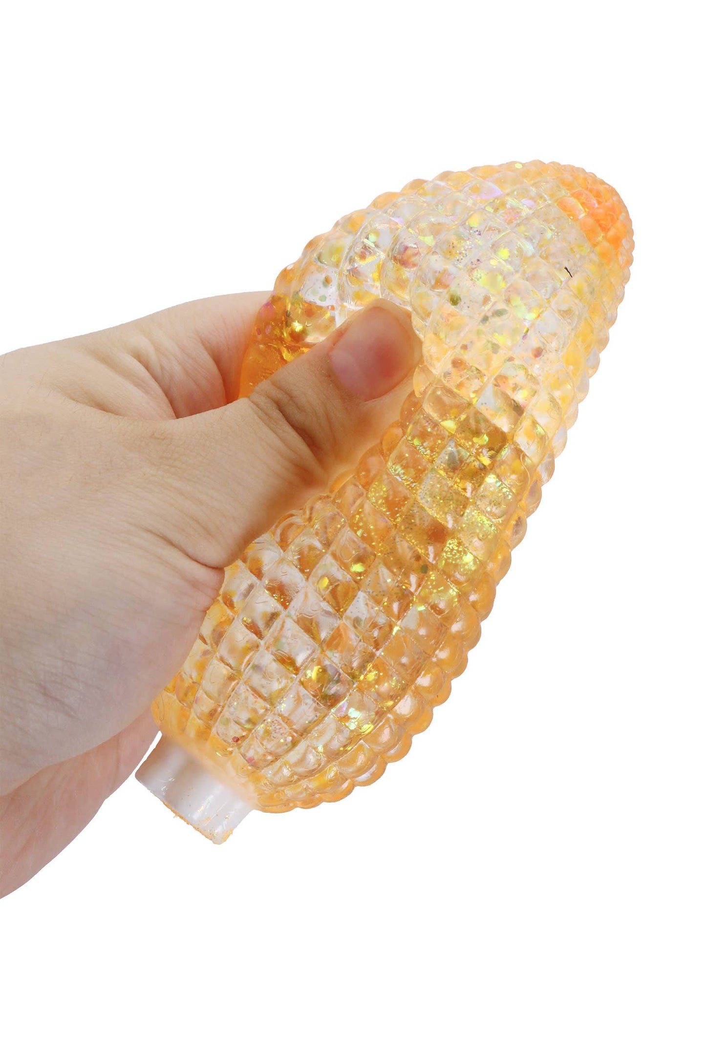 Corn Cob Glittery Maltose Putty Filled Squishy Toy
