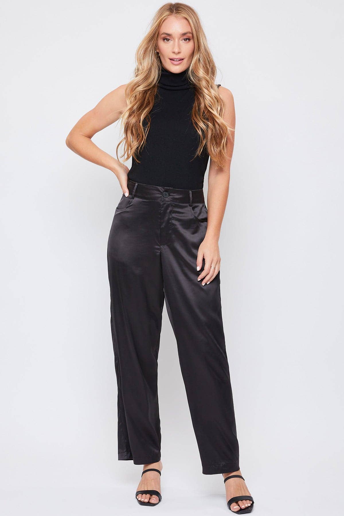 Satin Comfort Stretch Office Pants