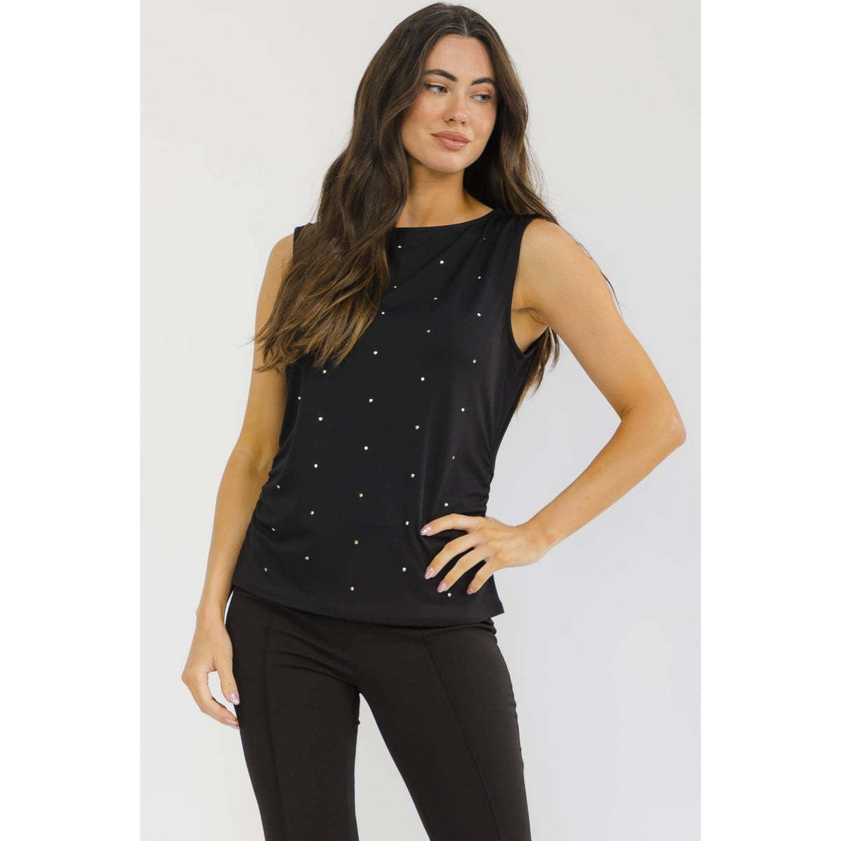 STUD SLEEVELESS TANK