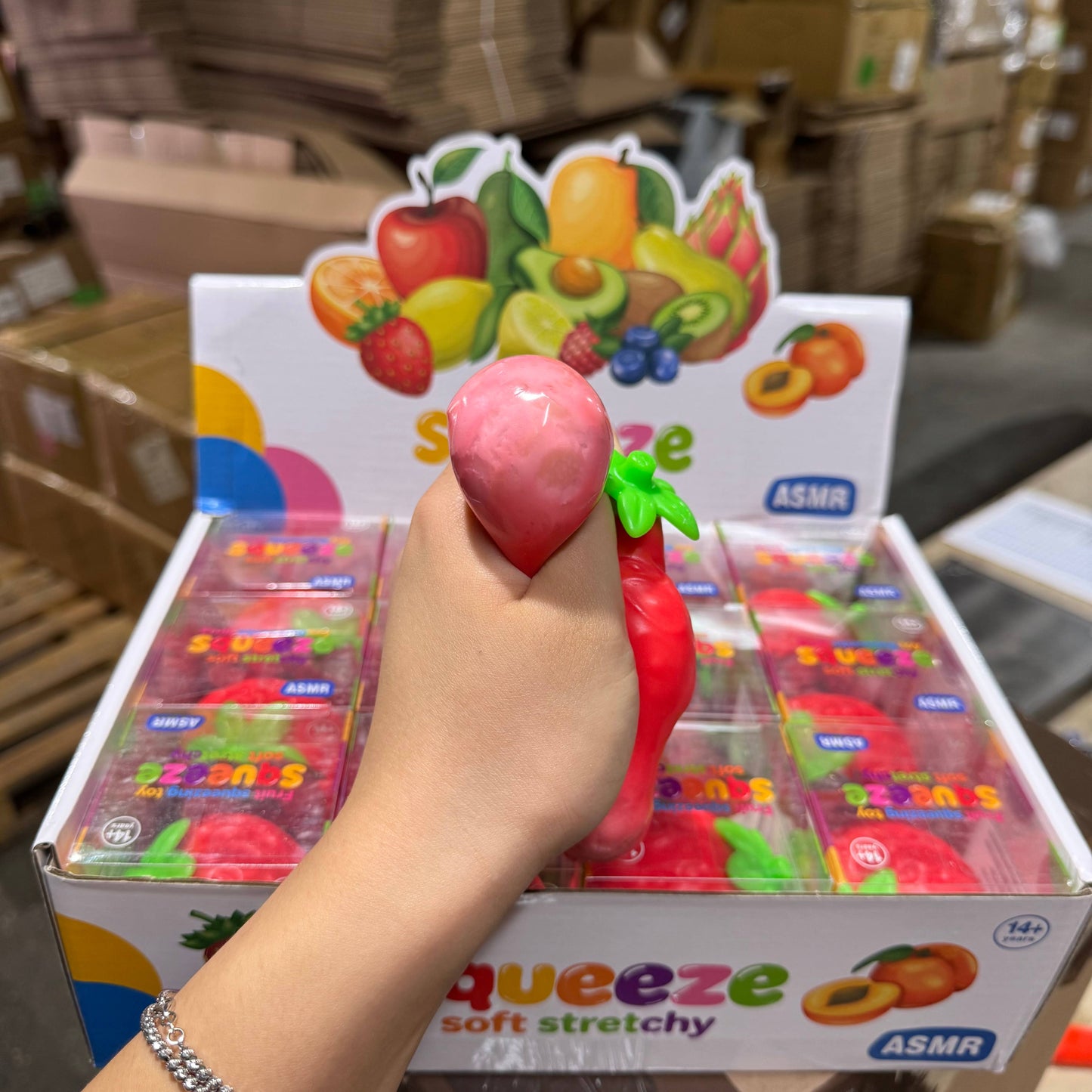 Crackling Crunchy Strawberry Squishy