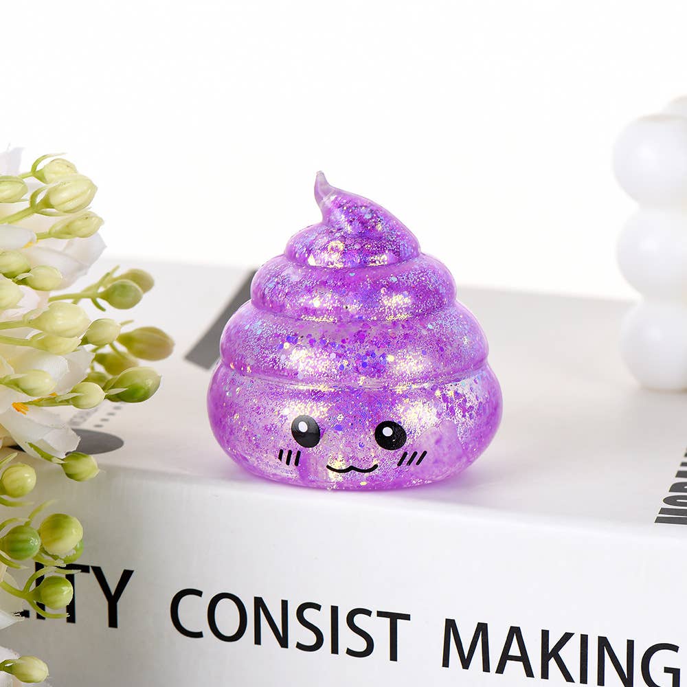 Maltose Glitter Poop squishy toy