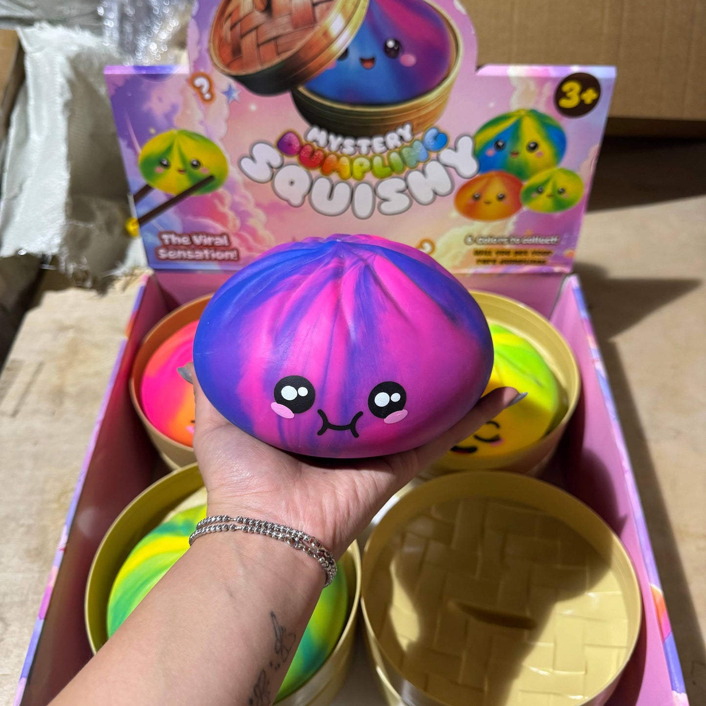 JUMBO Tiedye Dumpling Squishy