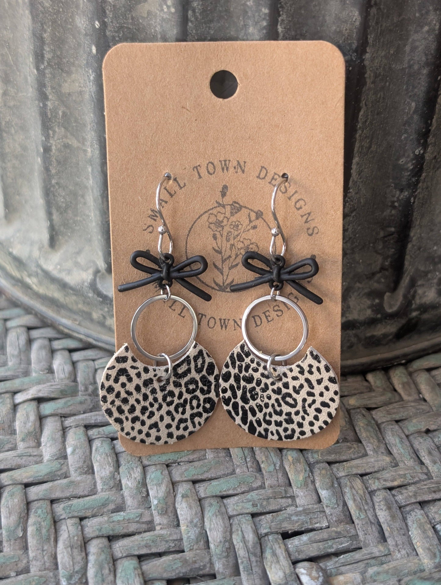 Jungle Leopard Drop Earrings