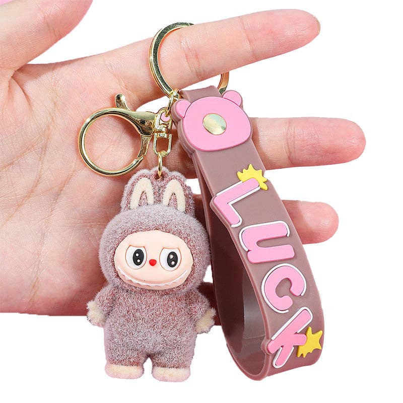Cartoon Silicone Keychain With Various Character Designs