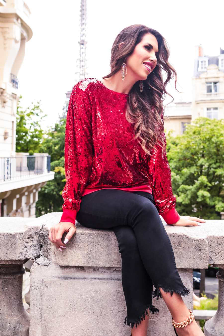 In The Spotlight Carazy Sequin Top