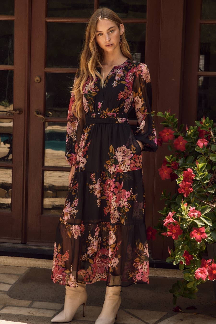 Floral Chiffon ODDI Dress PREORDER SEPT 25th