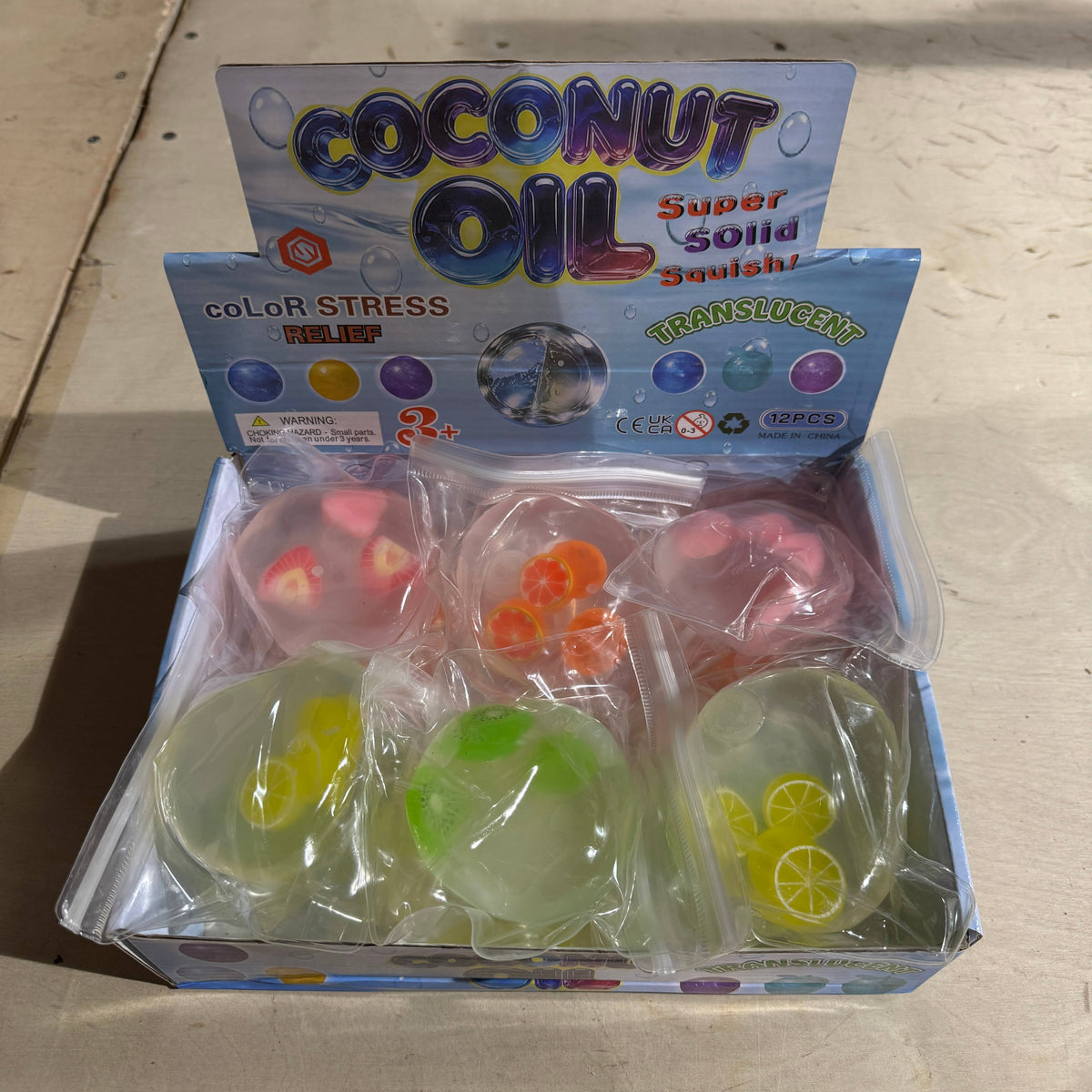 NEW Coconut Oil Vaseline Mixed Fruit Round SQUISHY
