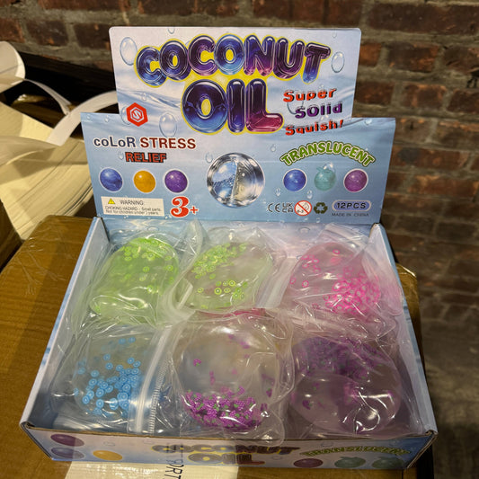 Coconut Oil Mixed Fruit Confetti Ball Squishy