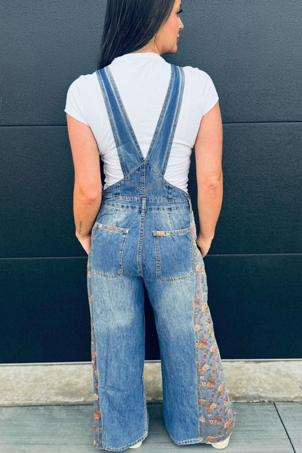 Blush & Blossom Denim Overalls