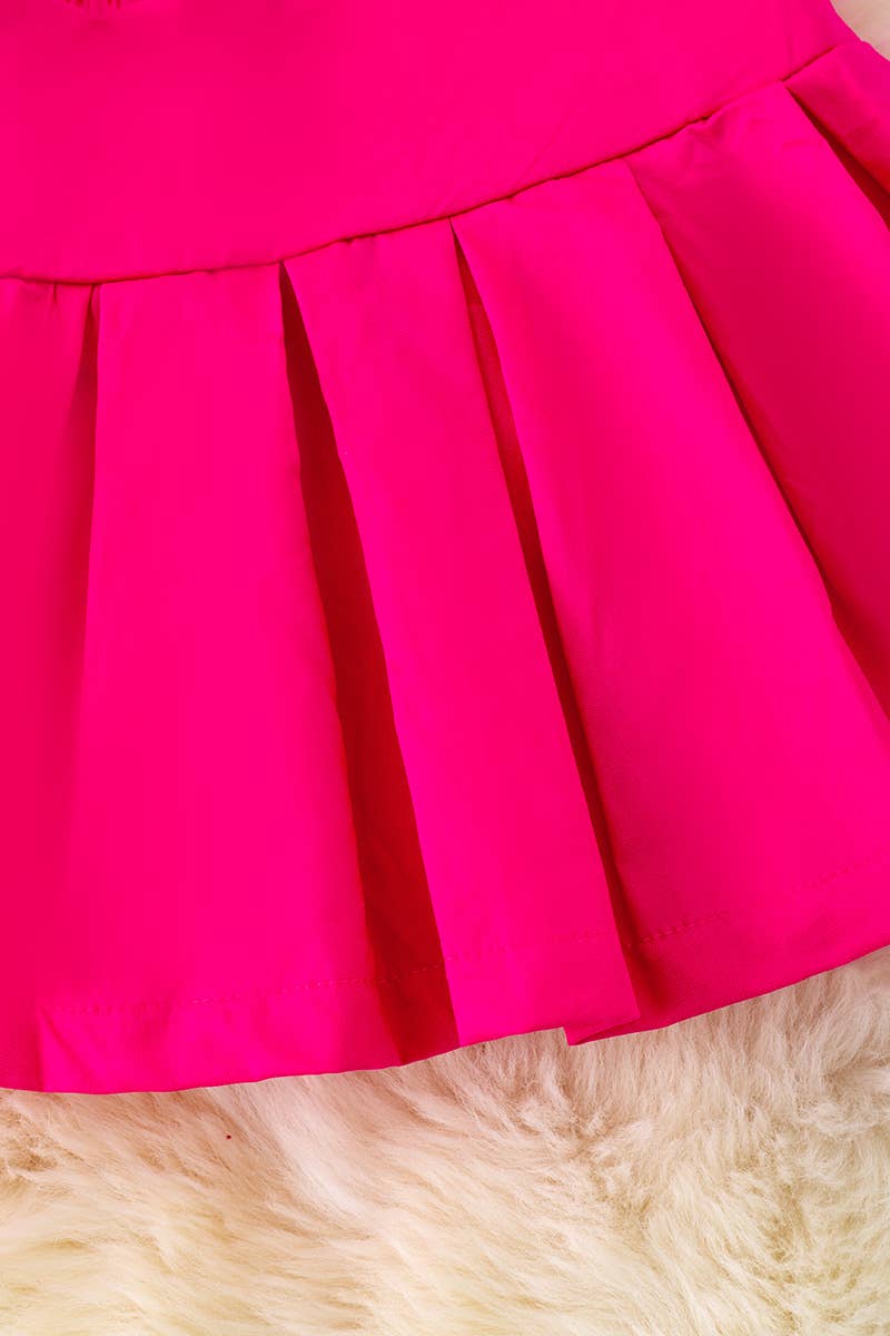 Girls Hot Pink Mini Skirt