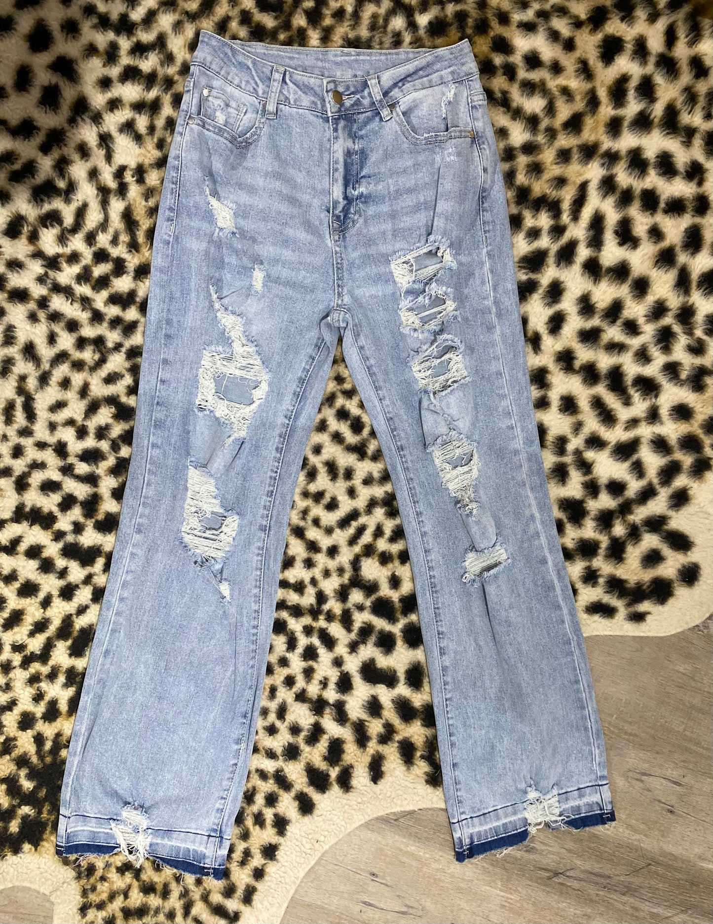 C C light wash Distressed Jeans