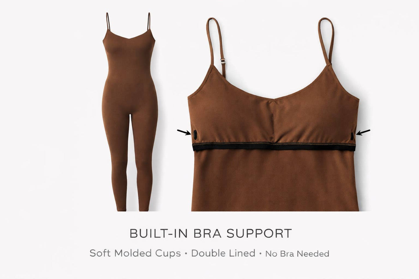 ONE&DONE BUILT-IN BRA CATSUIT