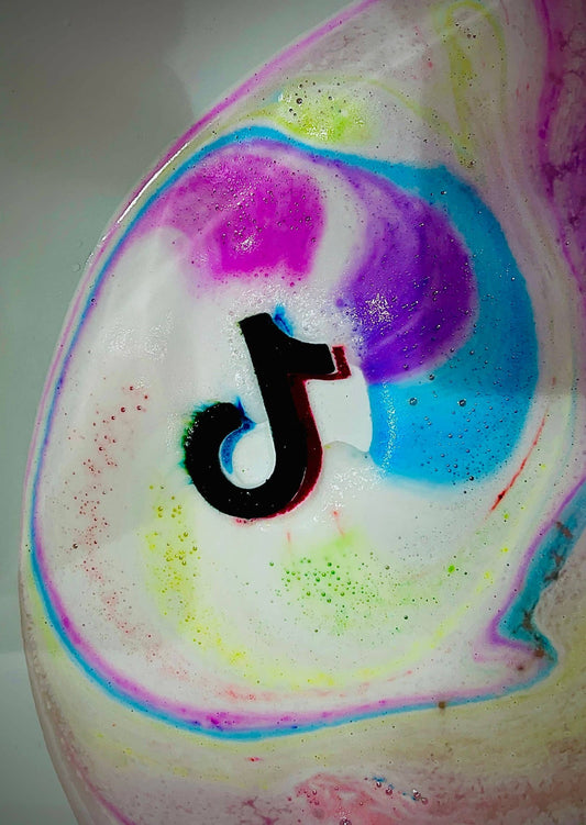 Rainbow TikTok bath bomb birthday gift natural  fun for ki