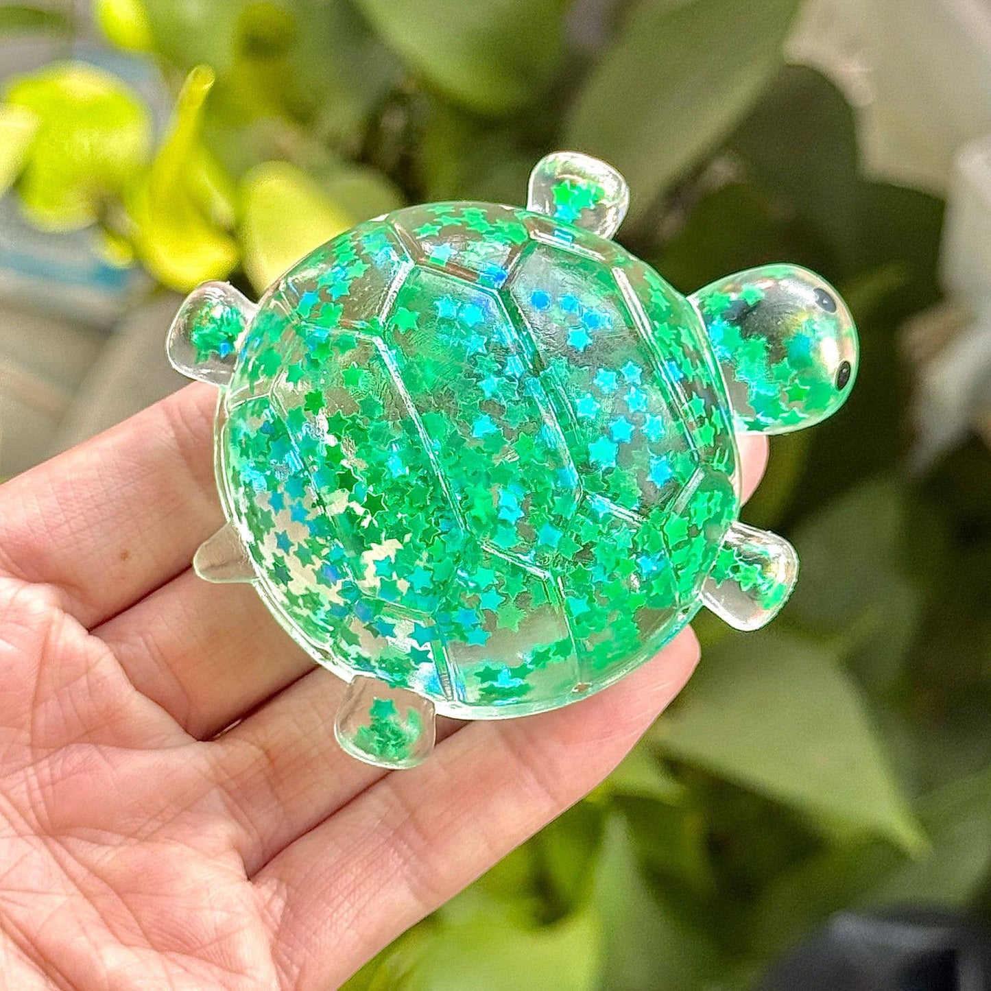 Maltose Glitter cute sea turtle squishy toy-Random Color