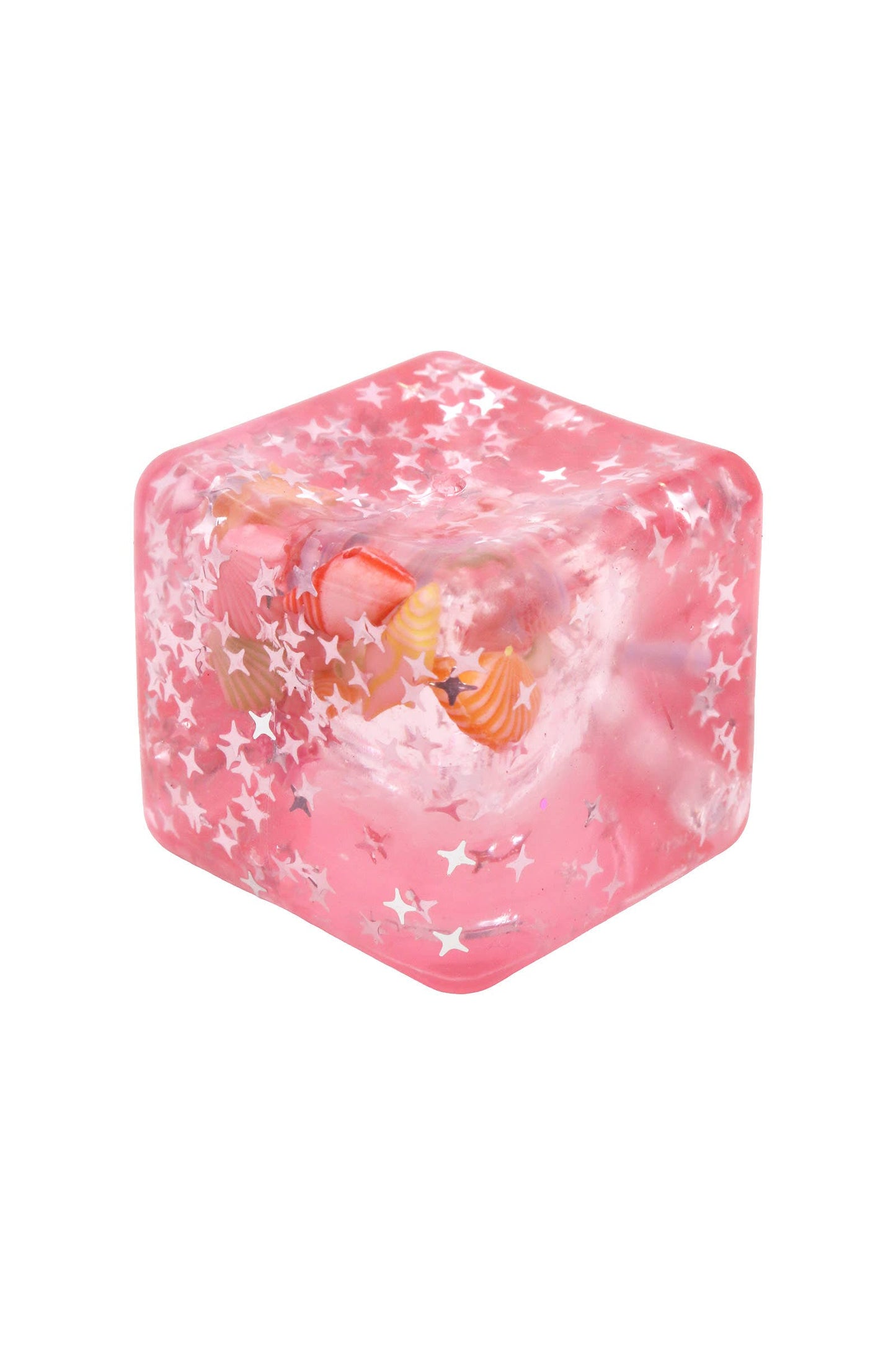 Seashell Glitter Ocean Cube Maltose Putty Filled Squishy EST Arrival Mid Aug