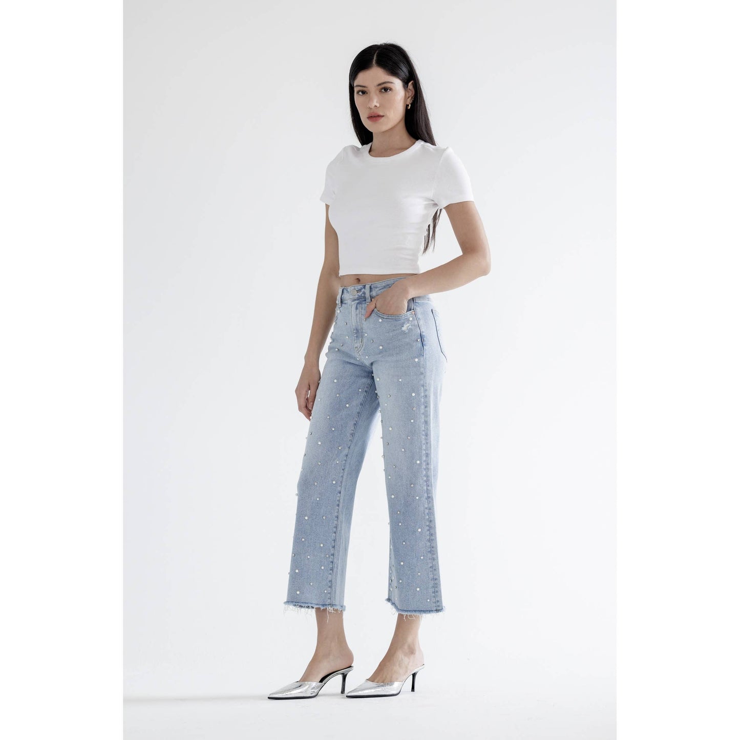 MICA HR WIDE LEG W/ Pearls