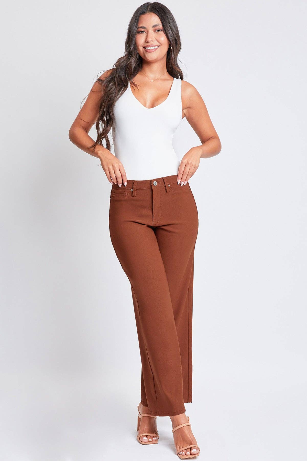 Hyperstretch High Rise Wide Leg