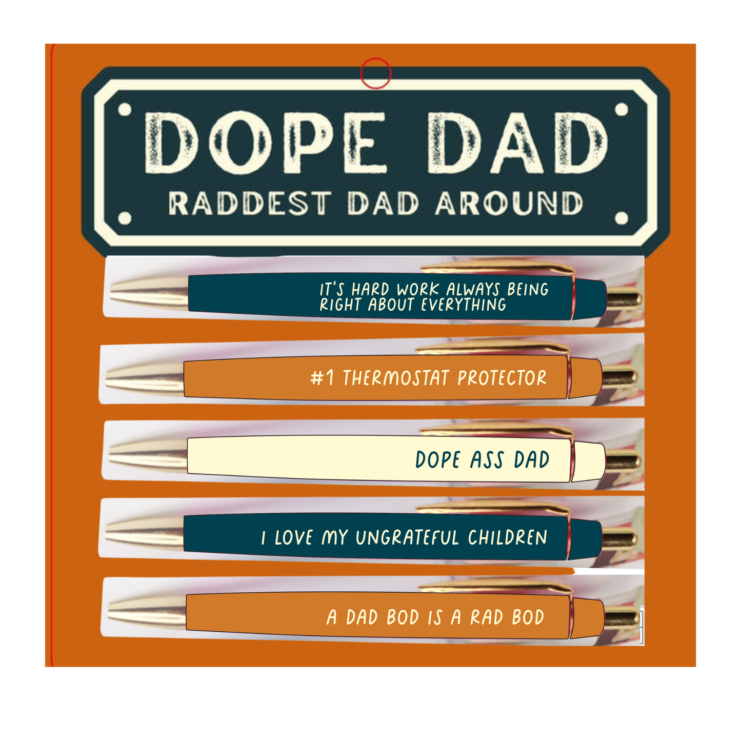 Dope Dad Pen Set (funny, gift, father's day)