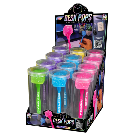 Pre Order Desk Pops Squishy Cube Pen EST Arrival Aug 23rd
