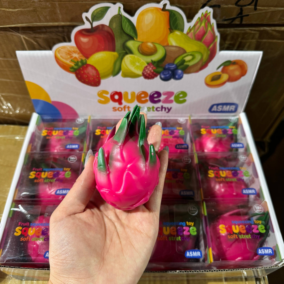 Crackling Crunchy Dragon Fruit Squishy